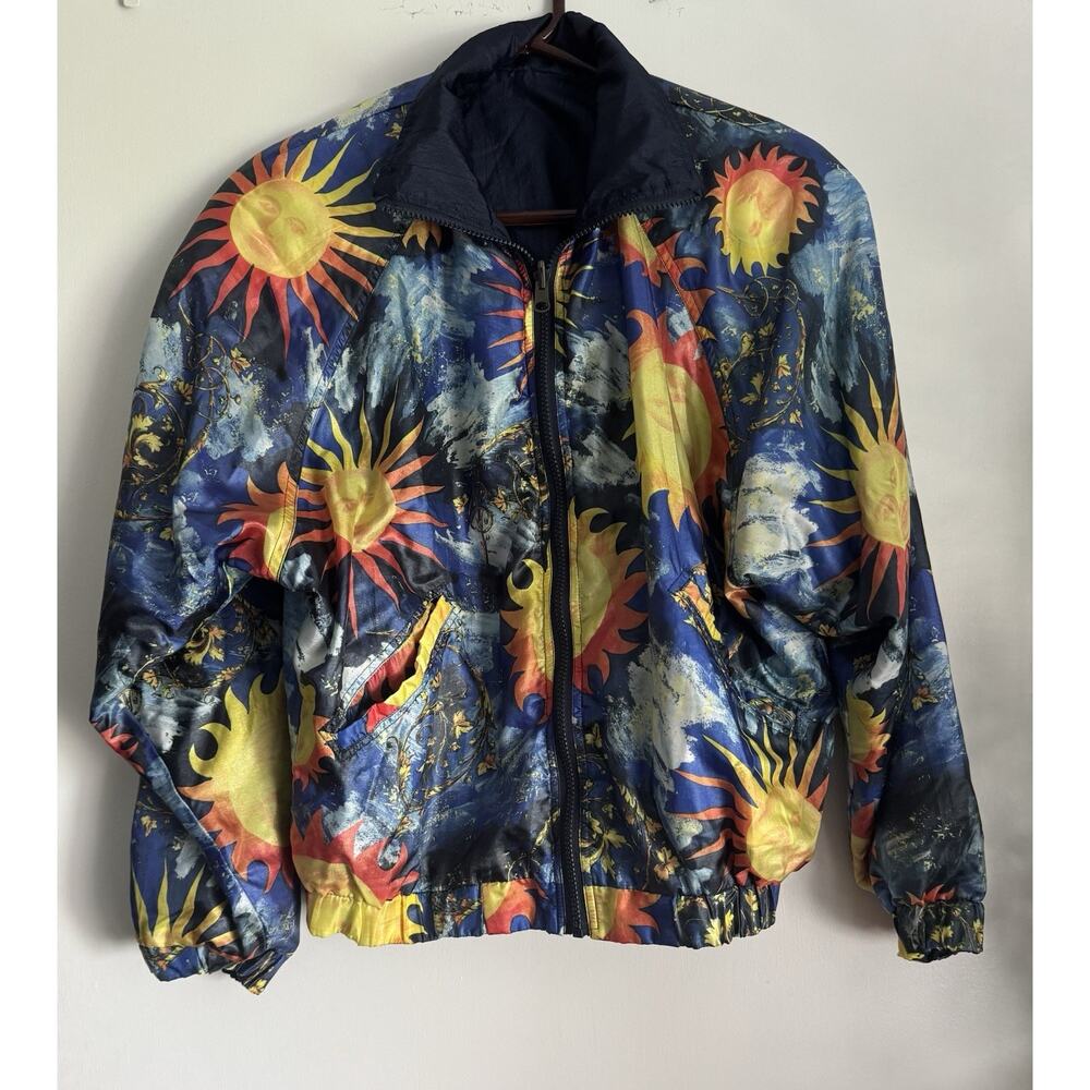 Vintage 90s Sun Windbreaker Head Sports Wear Size M